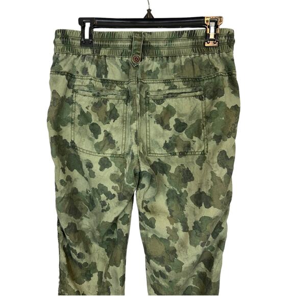 Anthropologie Green Camo Camouflage Leda Utility Joggers Lyocell - Picture 9 of 14